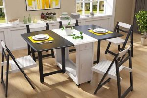 Bộ bàn ăn thông minh 6 ghế gấp gọn – Lựa chọn tối ưu cho nhà bếp hiện đại