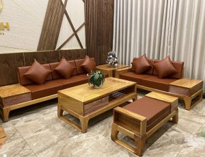 Có nên lựa chọn bàn ghế sofa gỗ gõ đỏ trong phòng khách?