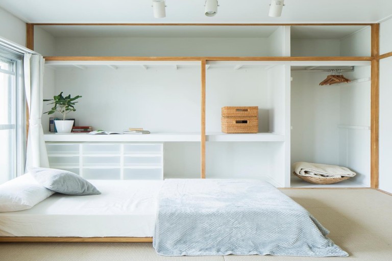 decor phòng ngủ tối giản kiểu Nhật