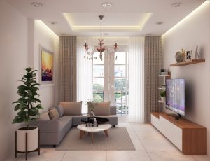 Bí quyết thiết kế phòng khách chung cư đẹp ấn tượng 2022