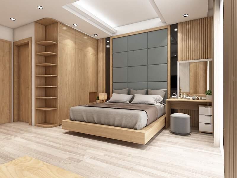 phòng ngủ gỗ công nghiệp