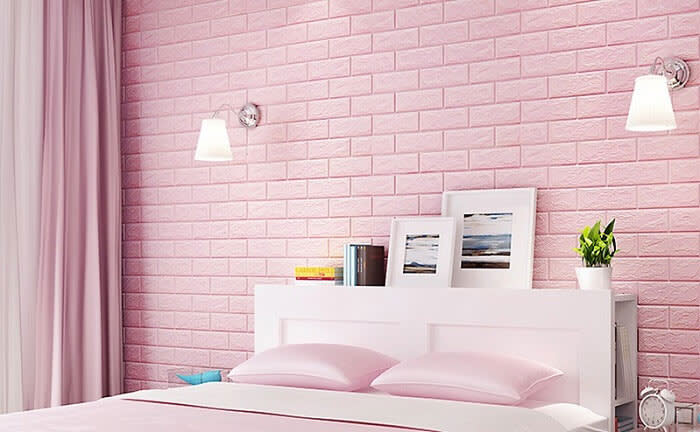 xốp dán tường phòng ngủ