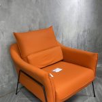 Ghế thư giãn da cao cấp màu da cam (Relax Chair) – CELINA