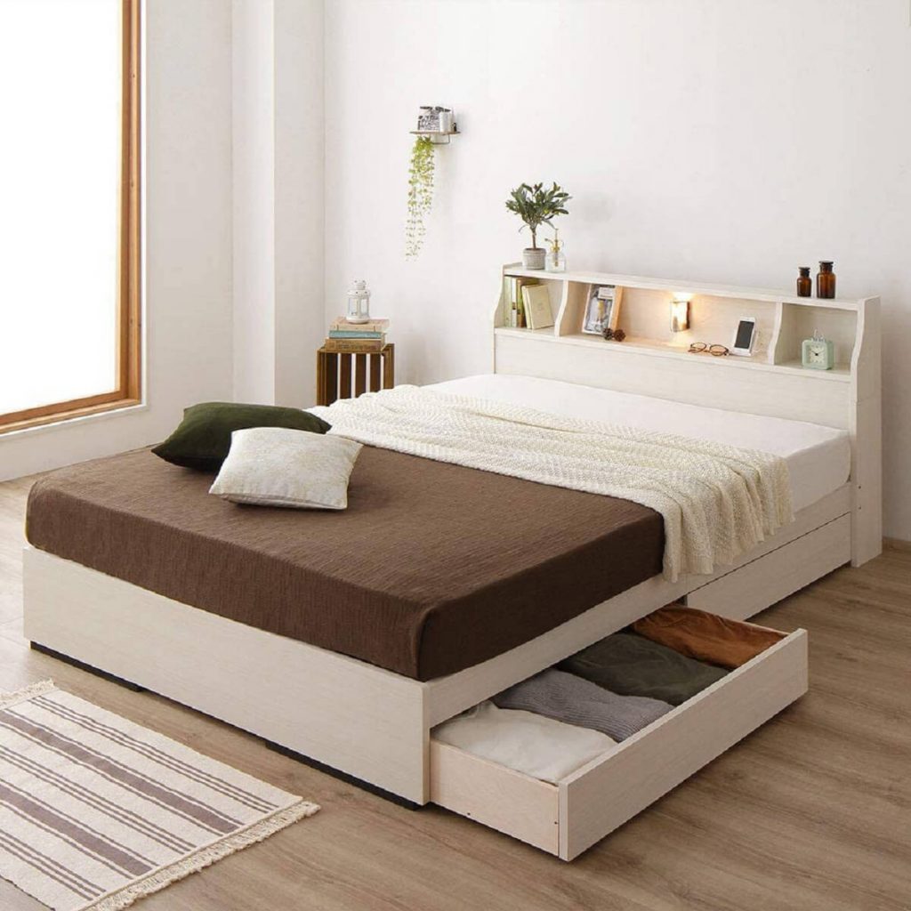 giường ngủ gỗ công nghiệp có ngăn kéo