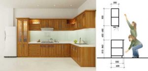 Mách bạn chọn kích thước tủ bếp chuẩn, đẹp, tiện lợi cho gia đình