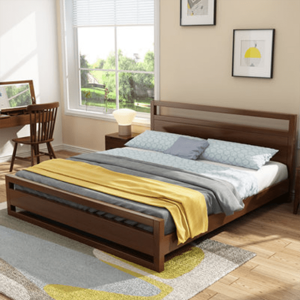 mẫu giường ngủ đẹp gỗ tự nhiên