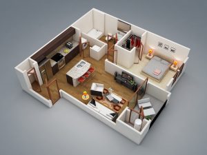 Bản vẽ Cad thiết kế nội thất chung cư
