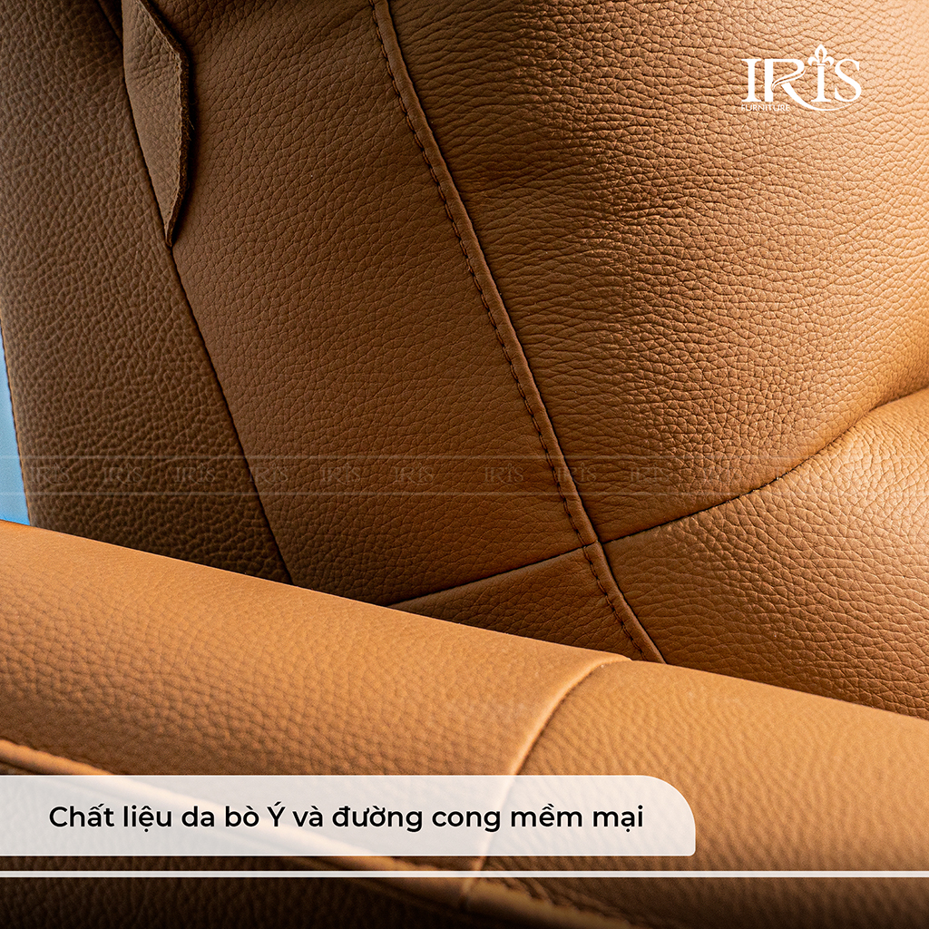 Ghế với chất liệu da bò thật nhập khẩu thể hiện sự sang trọng