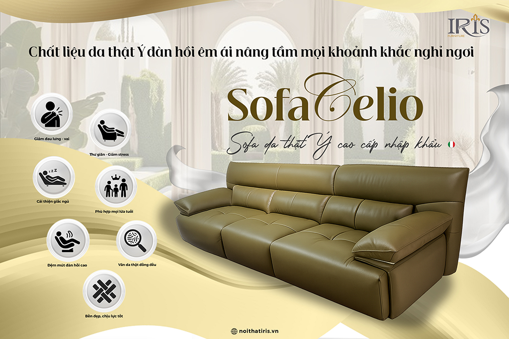 Chất liệu ghế là một tiêu chí để khách hàng lựa chọn Sofa Celio