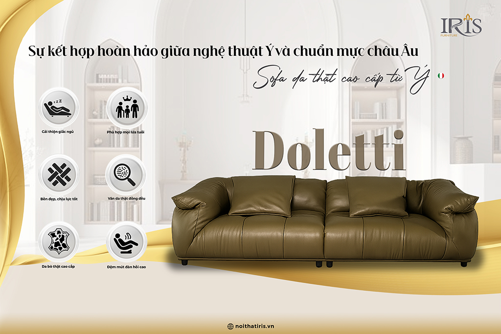 Ghế là sự kết hợp chuẩn nghệ thuật Ý và chuẩn mục Châu Âu