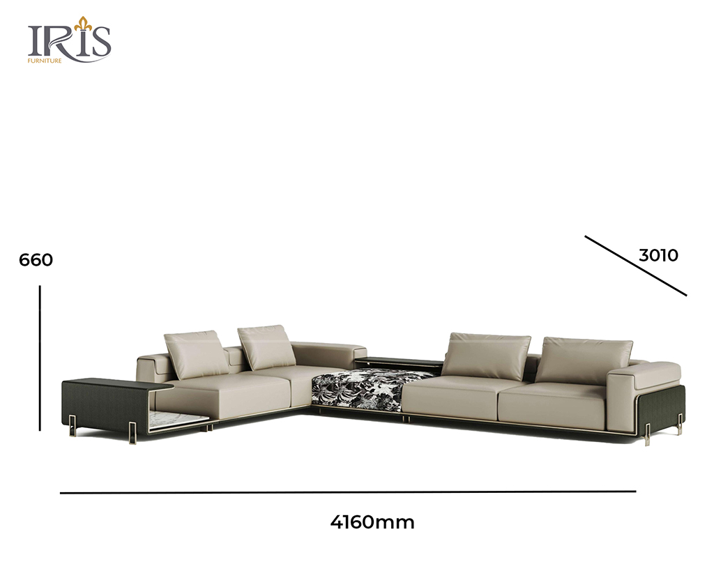 Ghế có chiều dài phù hợp hầu hết với các không gian phòng khách