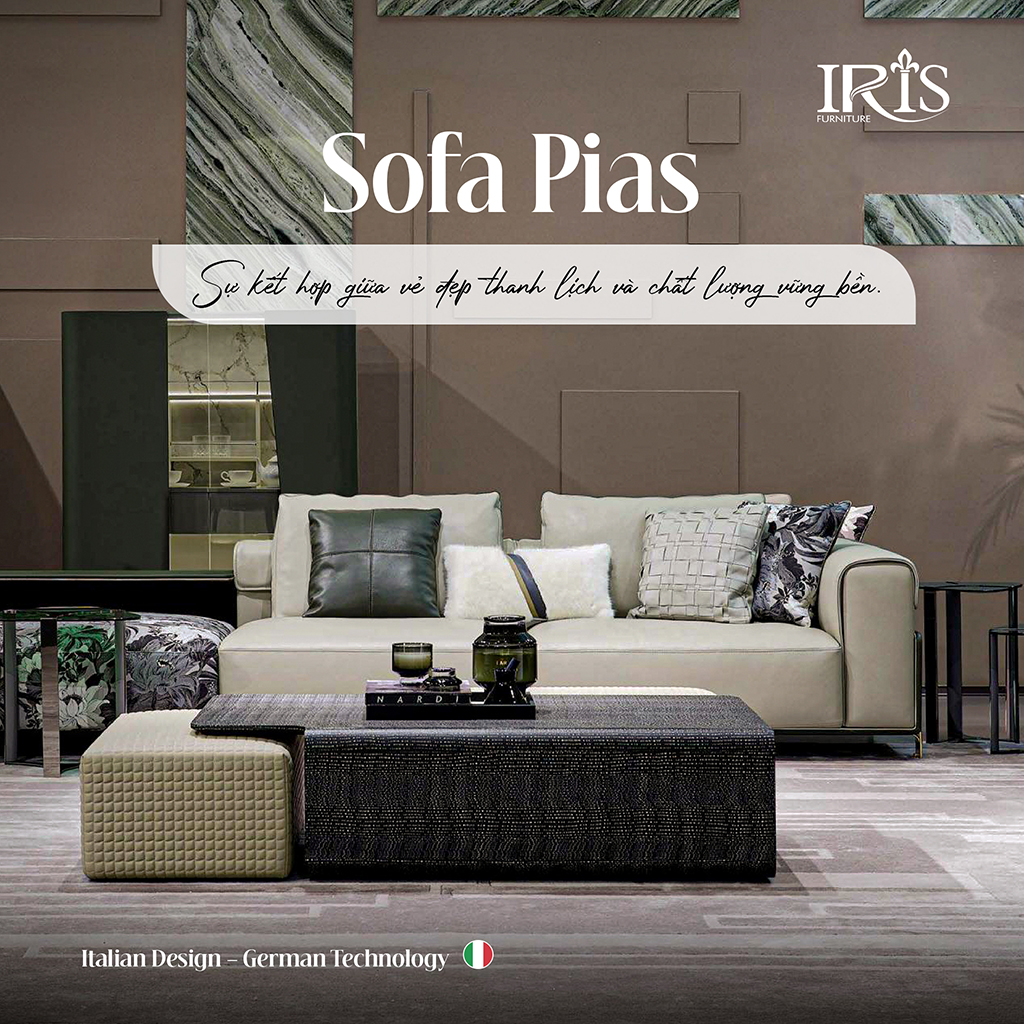 Sofa Pias Casa phù hợp với các căn hộ, chung cư, biệt thự cao cấp,...