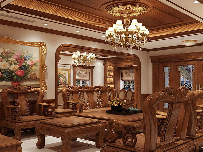 Thiết kế tinh giản kết hợp gỗ giúp không gian thoáng, dễ chịu