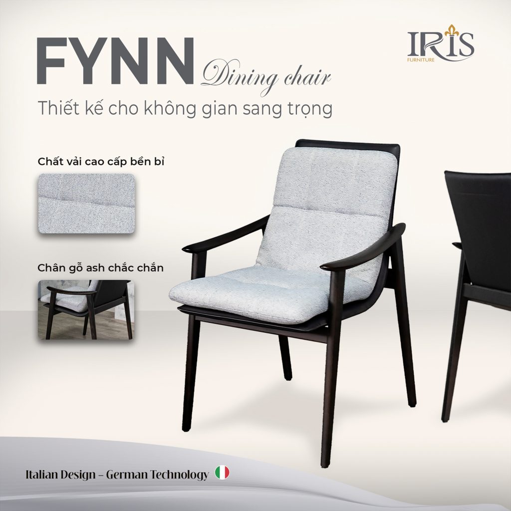 Thiết kế thanh thoát dễ kết hợp trong không gian phòng ăn 