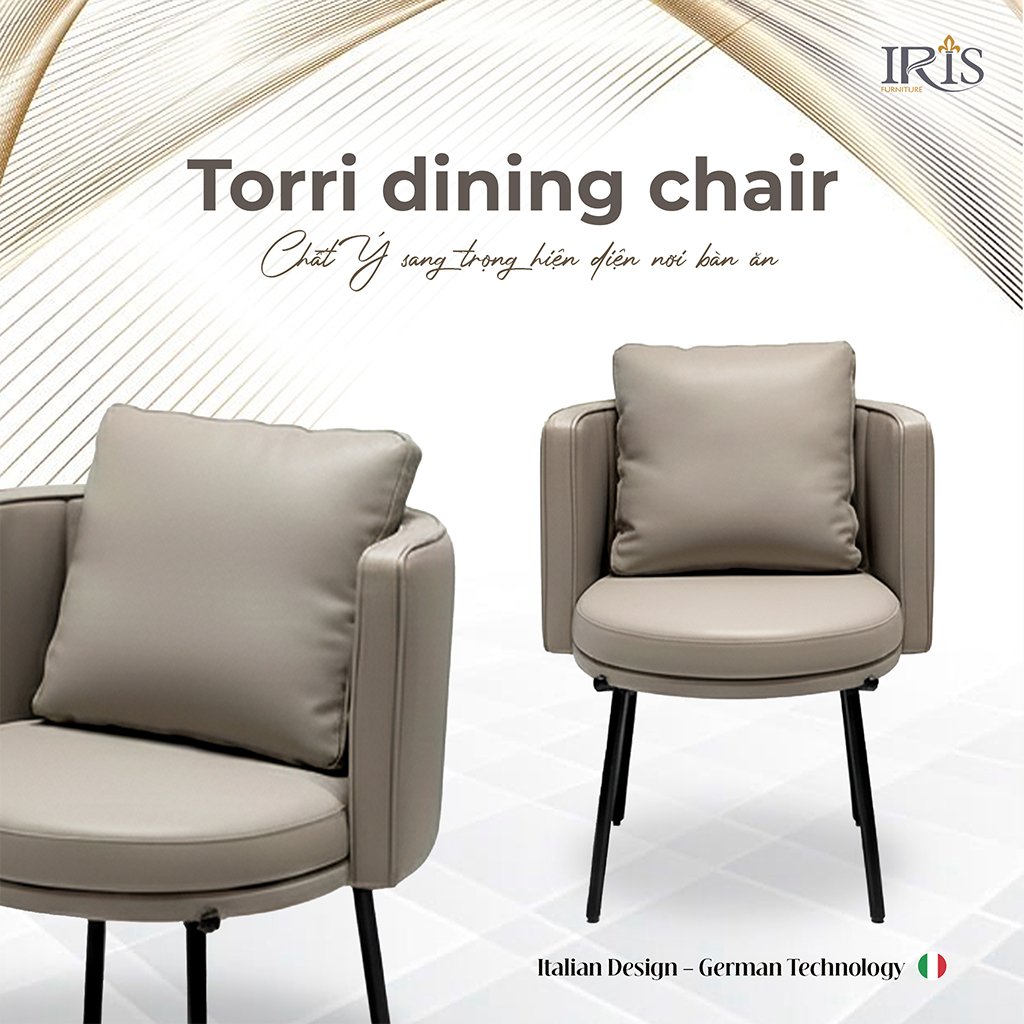 Ghế Ăn Minotti Torri Bọc Vải Mang Phong Cách Sang Trọng, Hiện Đại