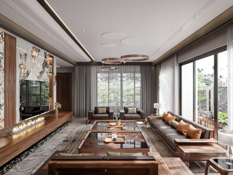 Không gian biệt thự sang trọng như một tác phẩm nghệ thuật
