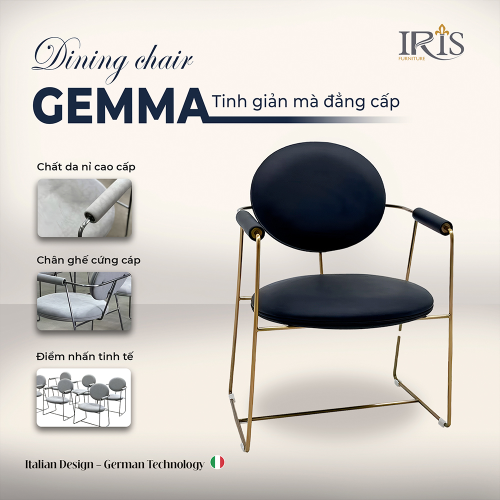 Ghế GEMMA BAXTER thiết kế hoàn hảo giữa tinh tế và chất liệu