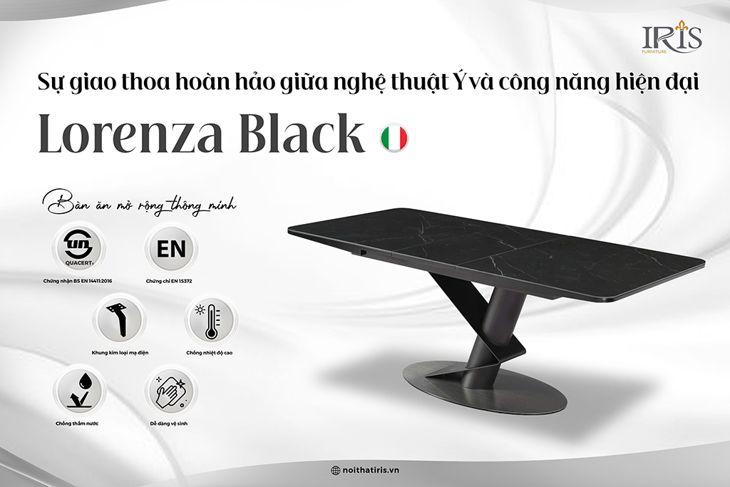 Bàn ăn là sự kết hợp hoàn hảo giữa nghệ thuật và sự hiện đại