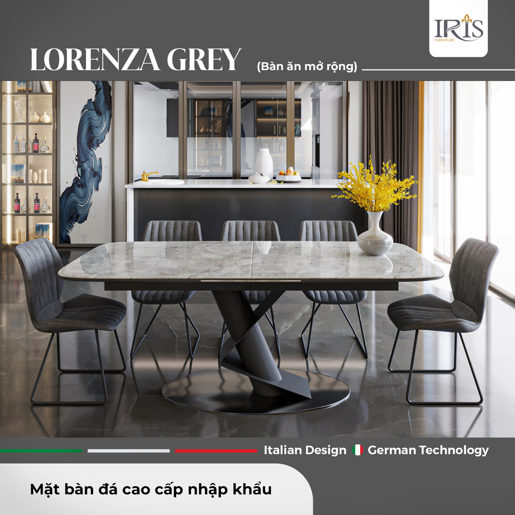 Bàn ăn Lorenza Grey