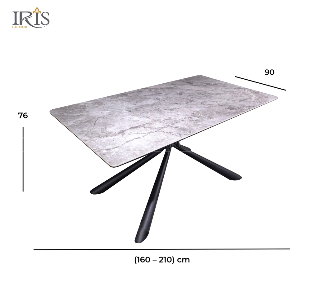 Kích thước bàn phù hợp hầu hết với các căn hộ cao cấp, biệt thự, nhà phố