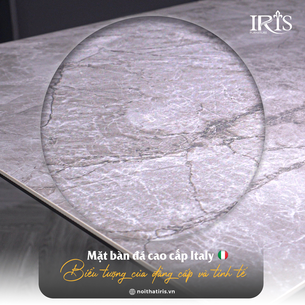 Mặt bàn được làm từ đá cao cấp mang lại sự bền bỉ