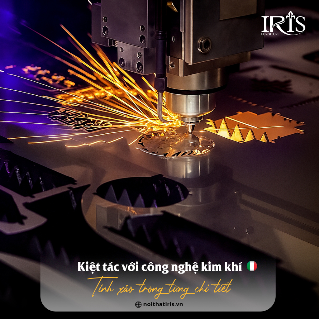 Bàn được thiết kế với công nghệ kim khí tinh xảo