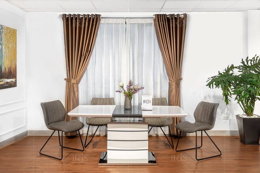 Cách chọn kích thước bàn ăn cho 4, 6, 8, 10 người 6 mẫu bàn ăn hình chữ nhật