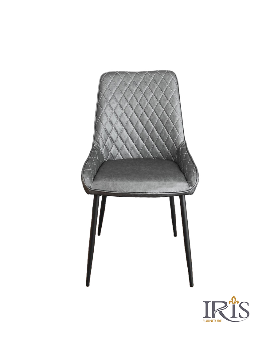 Ghế ăn cao cấp bọc da SDC – 663 Grey