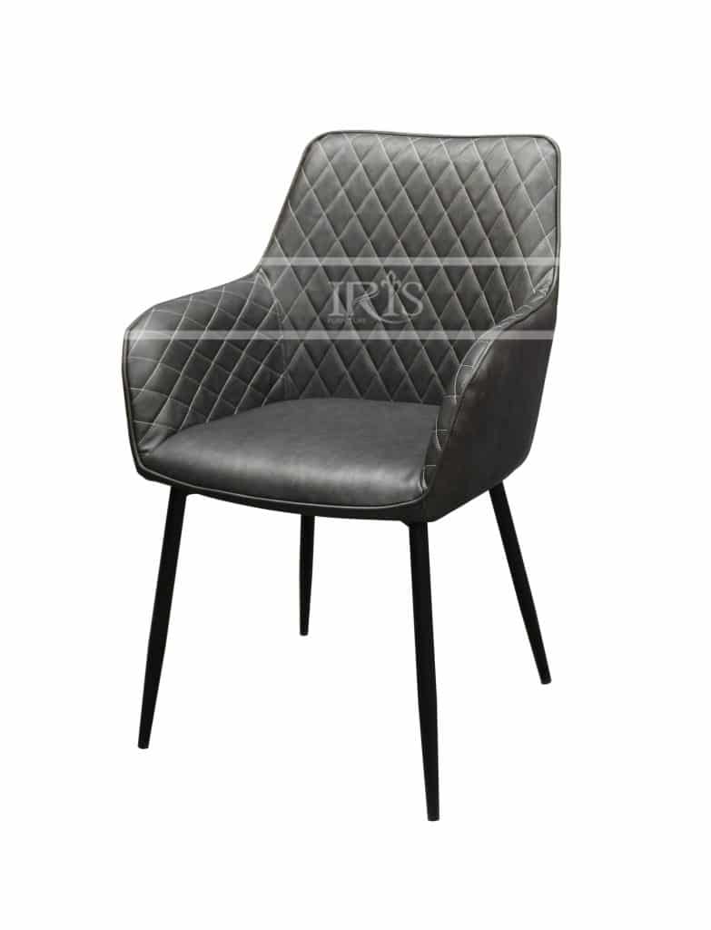 Ghế ăn bọc da nhập khẩu SDC – 671 Grey