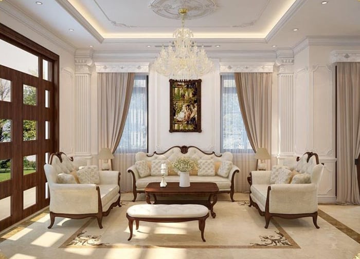 phong cách nội thất nhà phố tân cổ điển