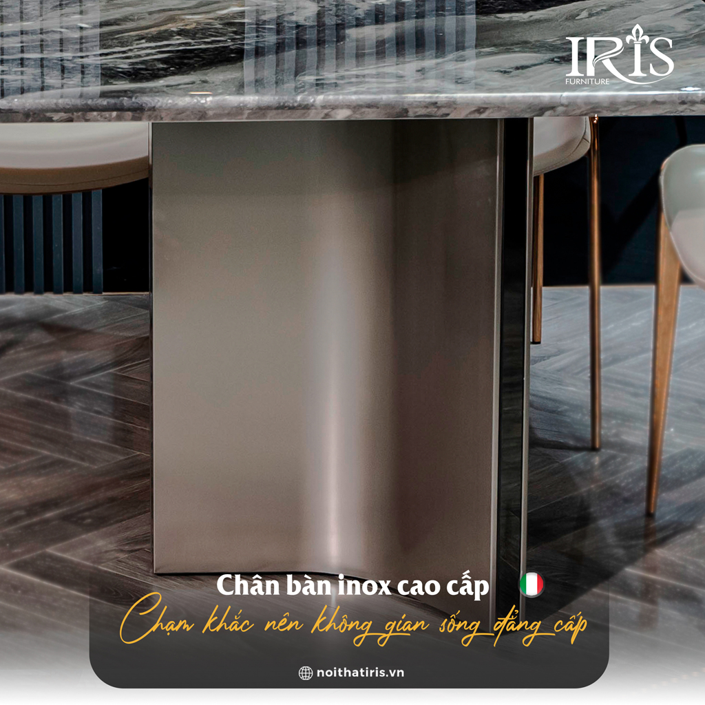 Chân bàn chắc chắn và cao cấp là điểm nhấn của sản phẩm
