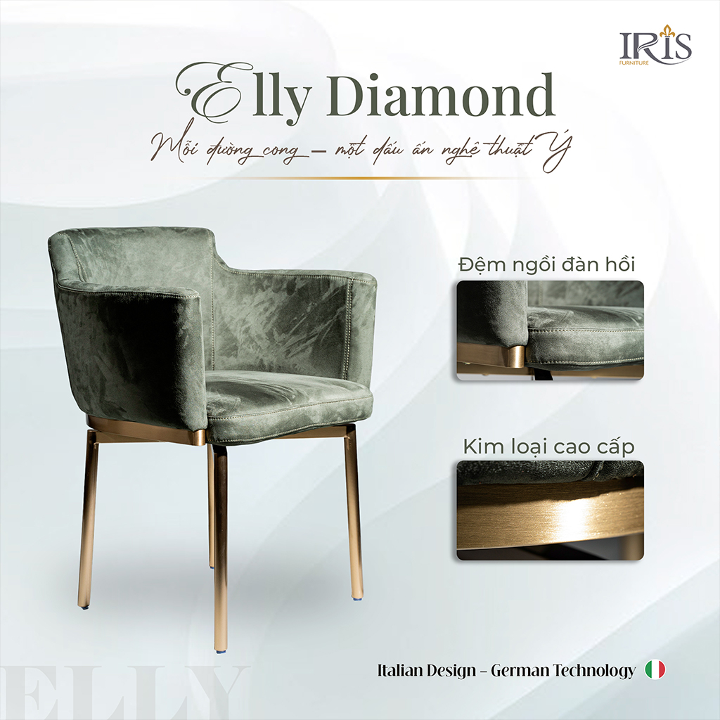 Thiết kế phong cách Ý, công nghệ thủ công tỉ mỉ