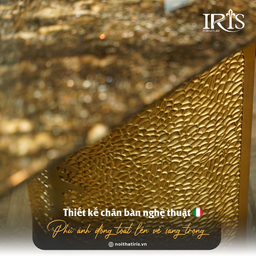 Thiết kế chân bàn toát lên vẻ sang trọng