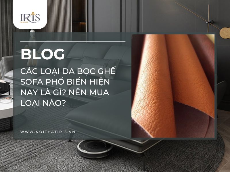 Các loại da bọc ghế sofa phổ biến hiện nay là gì? Nên mua loại nào?