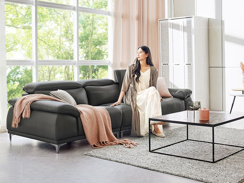 Nên chọn sofa văng từ 1m8 - 2m cho sự thoải mái