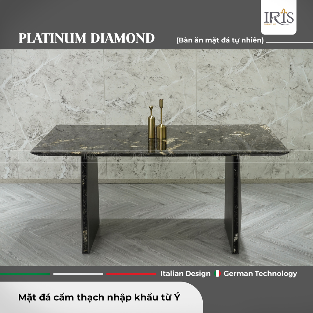 Đặt mua bàn ăn mặt đá Platinum Diamond cao cấp, chính hãng 100%
