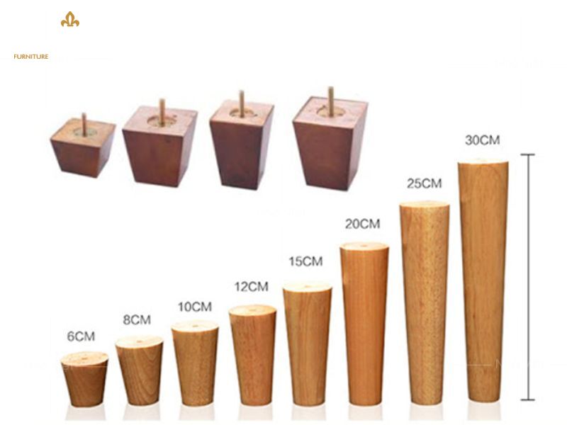 Chân ghế sofa bằng gỗ cổ điển