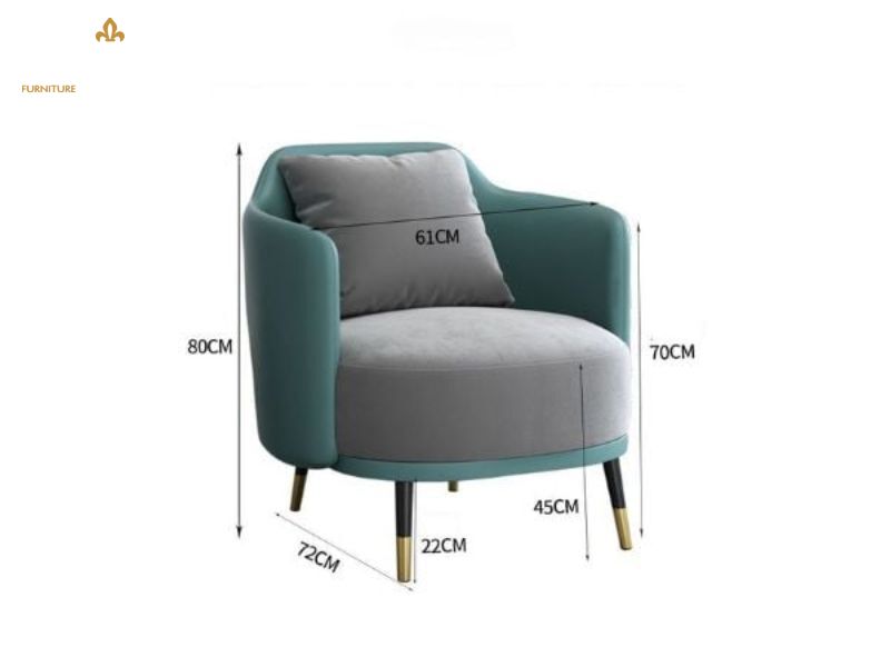Chiều cao của sofa đơn