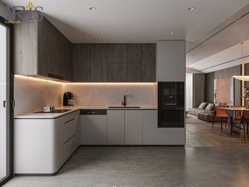 Chọn gạch ốp tường tone màu sáng như trắng, be, kem