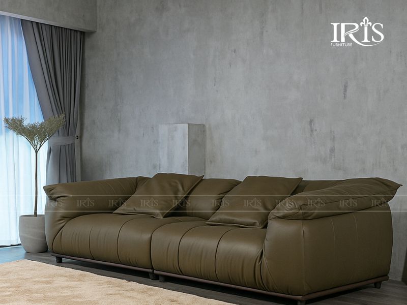 Gia chủ mệnh Kim nên chọn sofa màu nâu