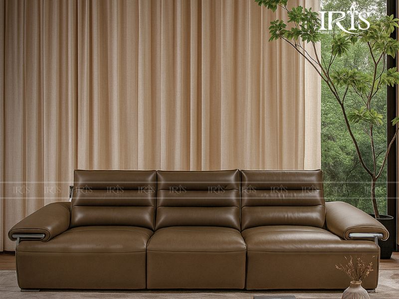 Mệnh Thổ nên chọn sofa da nâu