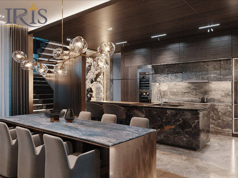 Nội thất cao cấp, phối hợp ánh sáng tự nhiên và nhân tạo tạo không gian đẳng cấp