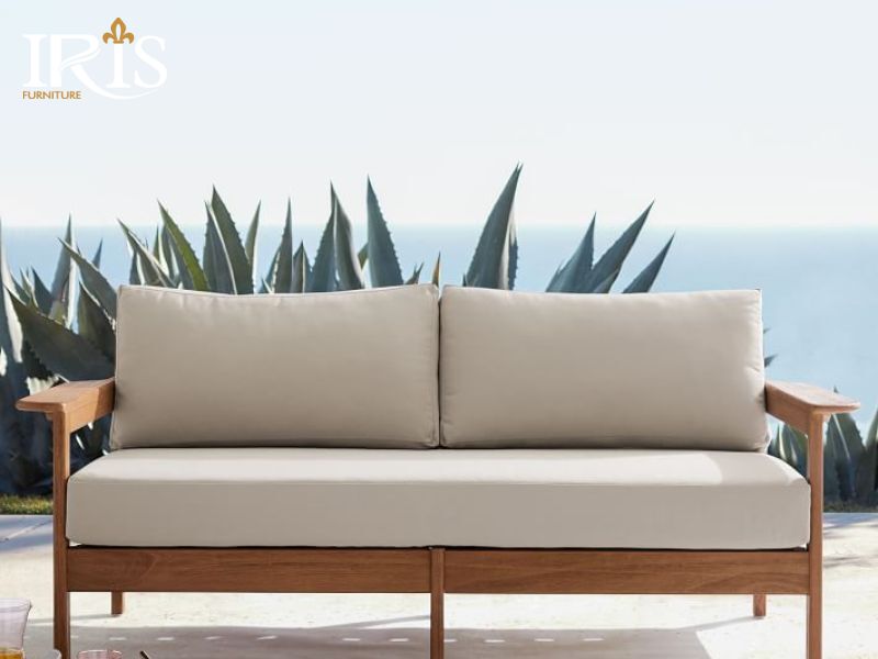Sofa 1m2 được làm bằng khung gỗ cao cấp