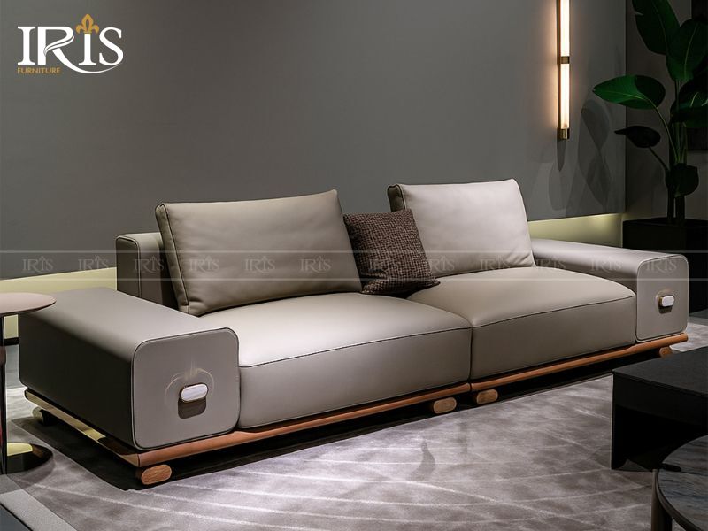 Sofa da thật hiện đại