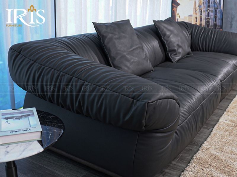 Sofa da văng 1m2 hiện đại