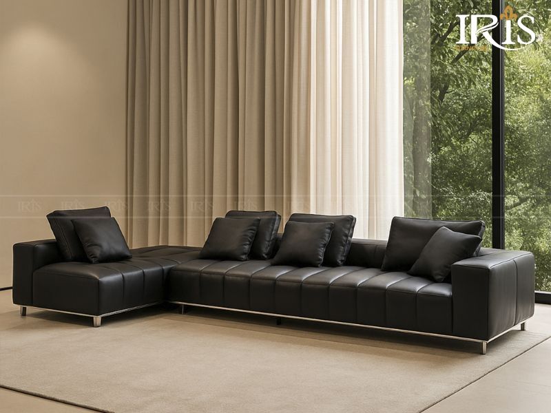 Sofa góc rộng rãi cho 3-4 người ngồi