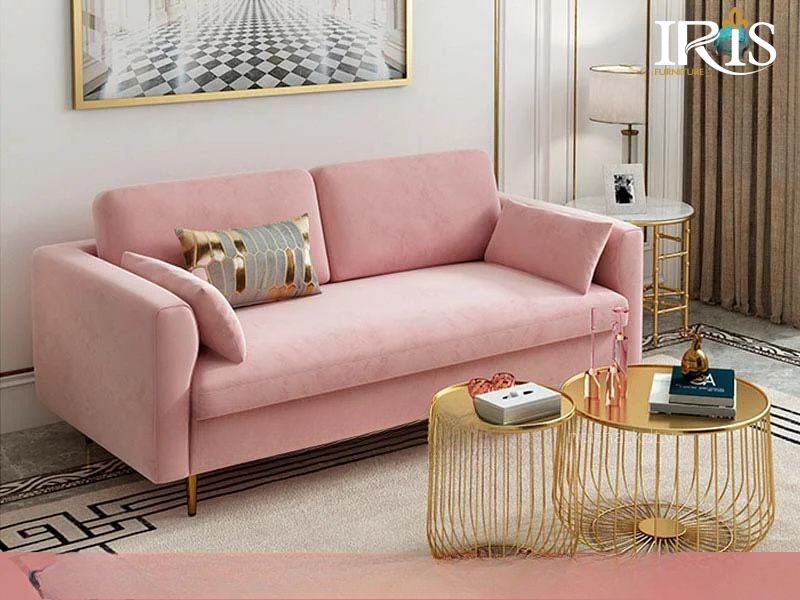 Sofa hồng nữ tính cho phụ nữ