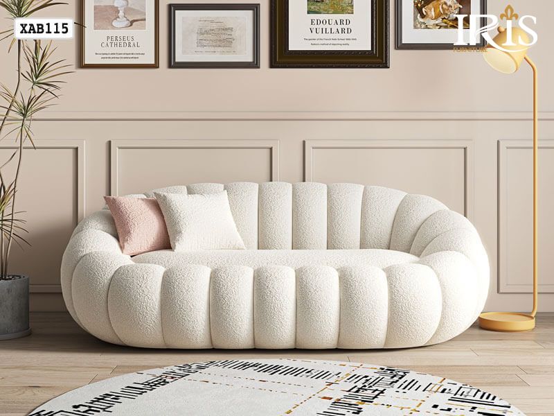 Sofa màu trắng nhẹ nhàng, tinh tế