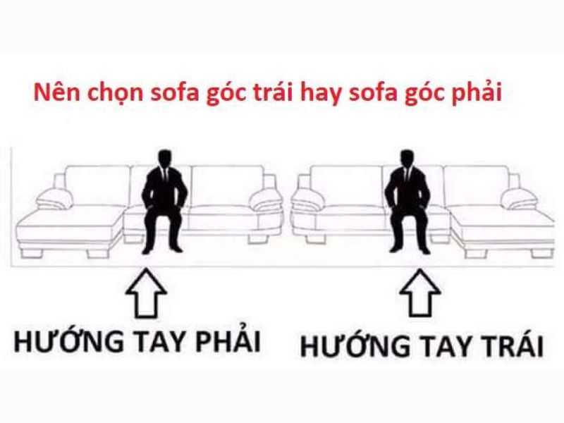 Chọn sofa góc trái hay góc phải tùy thuộc vào vị trí đặt ghế