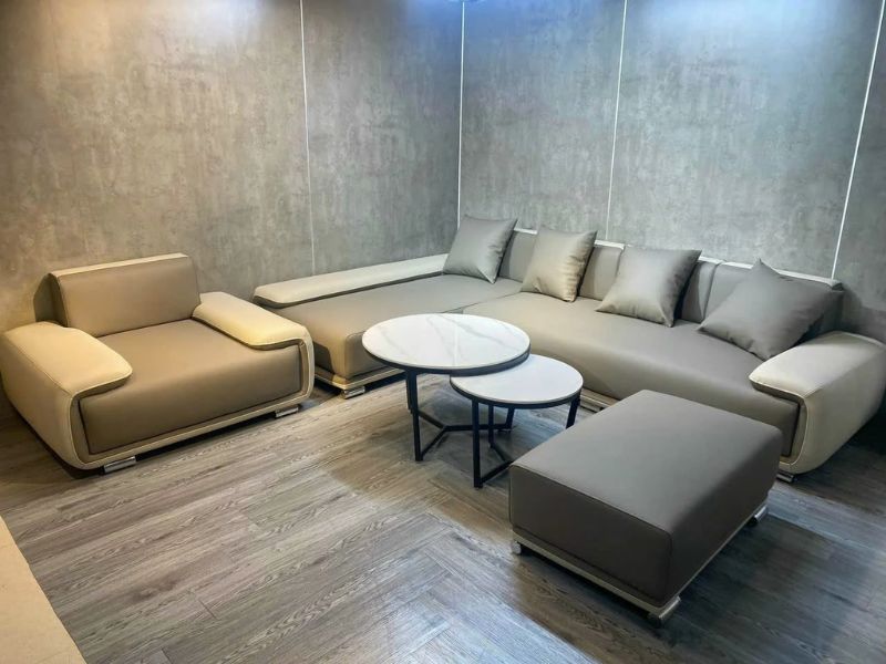 Sofa góc chữ l phù hợp cho phòng khách hiện đại